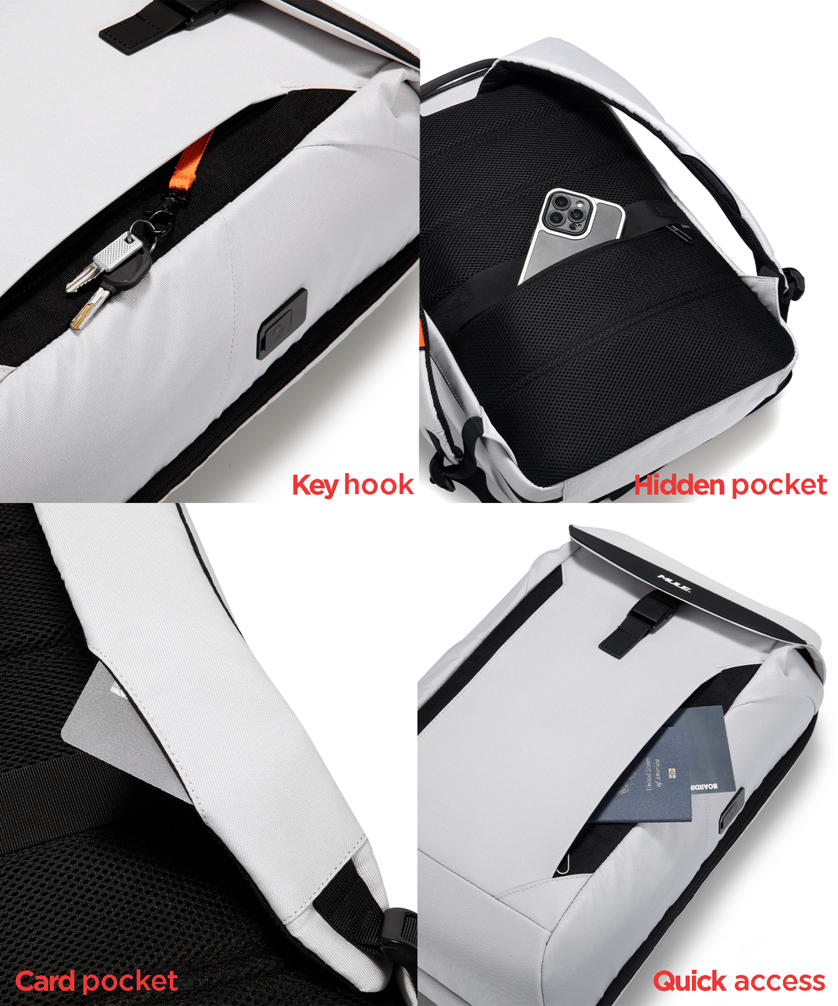 Kepler Travel Backpack (26L) White