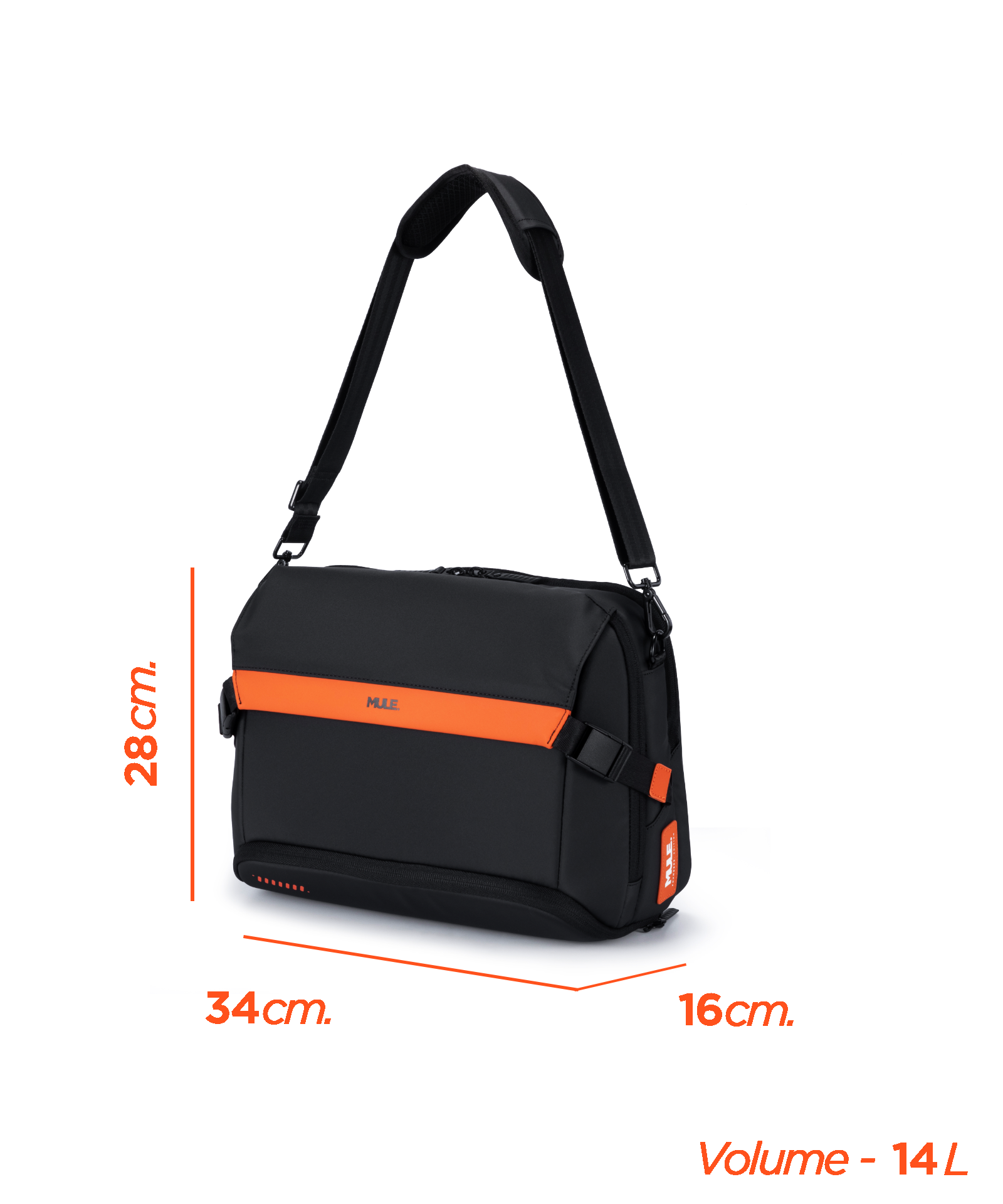 hatch everyday travel laptop messenger bag 12 litre