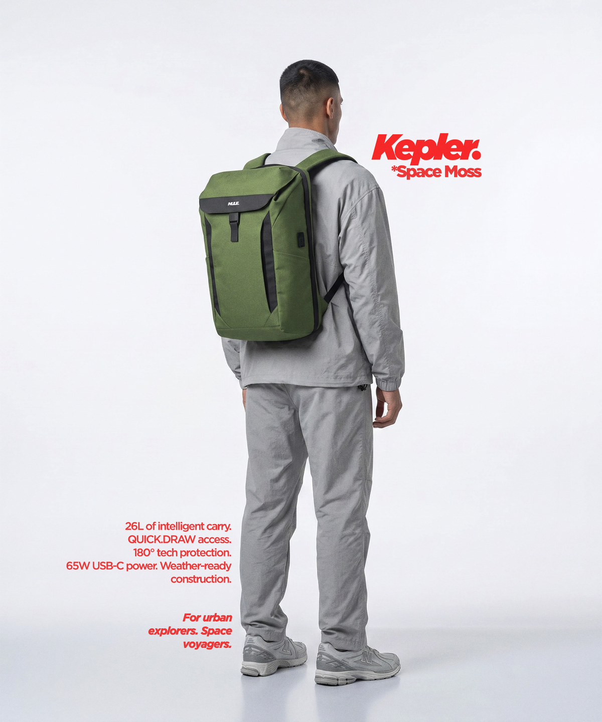 Kepler Travel Backpack (26L) Green