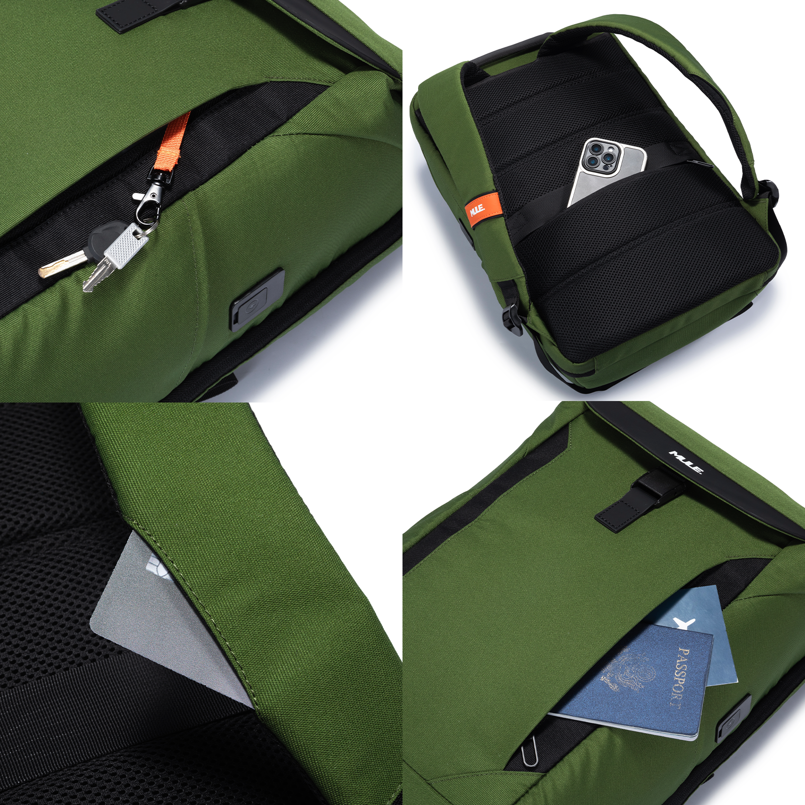 mule kepler laptop backpack quick access pocket