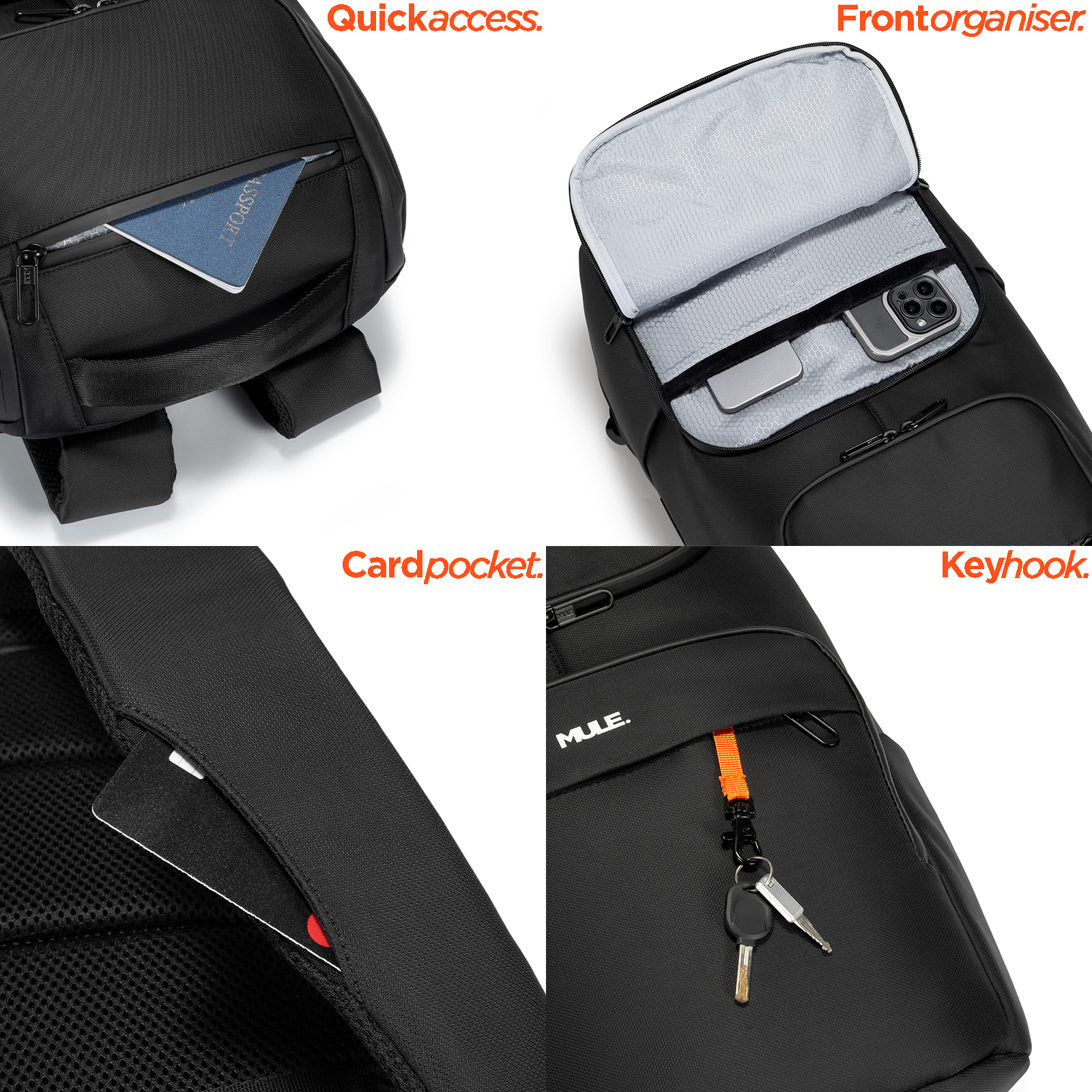 Binary   Everyday   Backpack with quick access pockets 