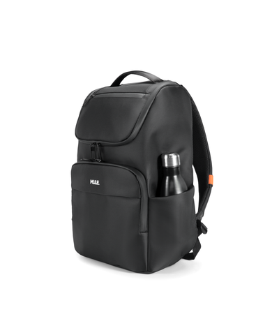 Binary laptop Backpack with bottle holder side pocket