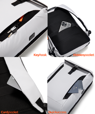 Kepler Travel Backpack (26L) White