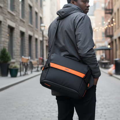 hatch everyday travel laptop messenger bag for men