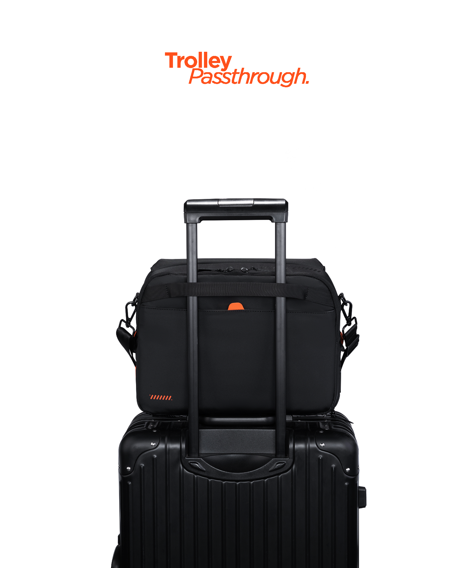 hatch laptop messenger bag with trolly pass through