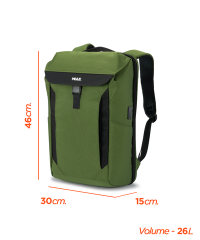 mule_kepler_overnighter_backpack_with_ergonomic_shoulder_strap green