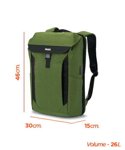mule_kepler_overnighter_backpack_with_ergonomic_shoulder_strap green